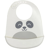 Babador com Cata-migalhas de Silicone Gumy Off White (3m+) - Buba